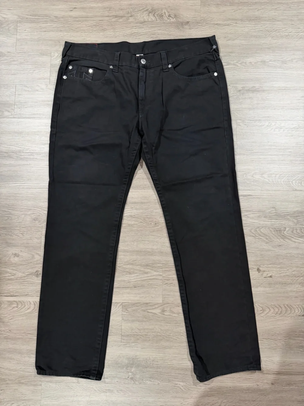 True Religion Men's Black Skinny Fit Jeans - Classic Everyday Denim